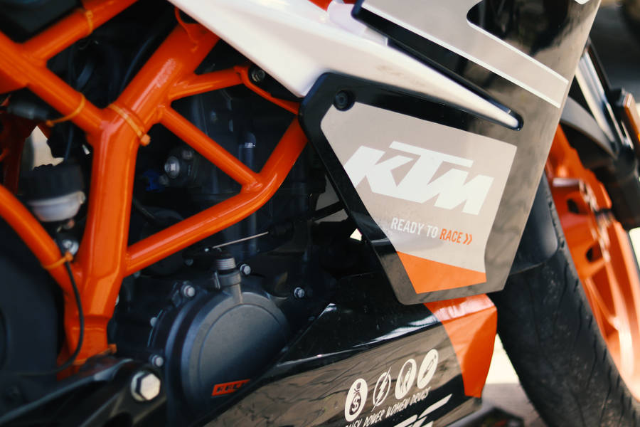 Close-up Of Ktm Bike Wallpaper