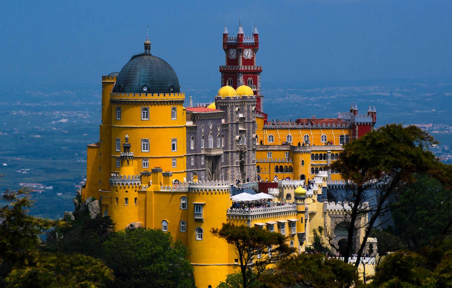 Close-up Of Pena Palace Sintra Wallpaper