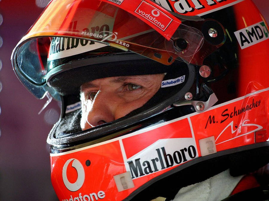 Close-up Shot Michael Schumacher Wallpaper