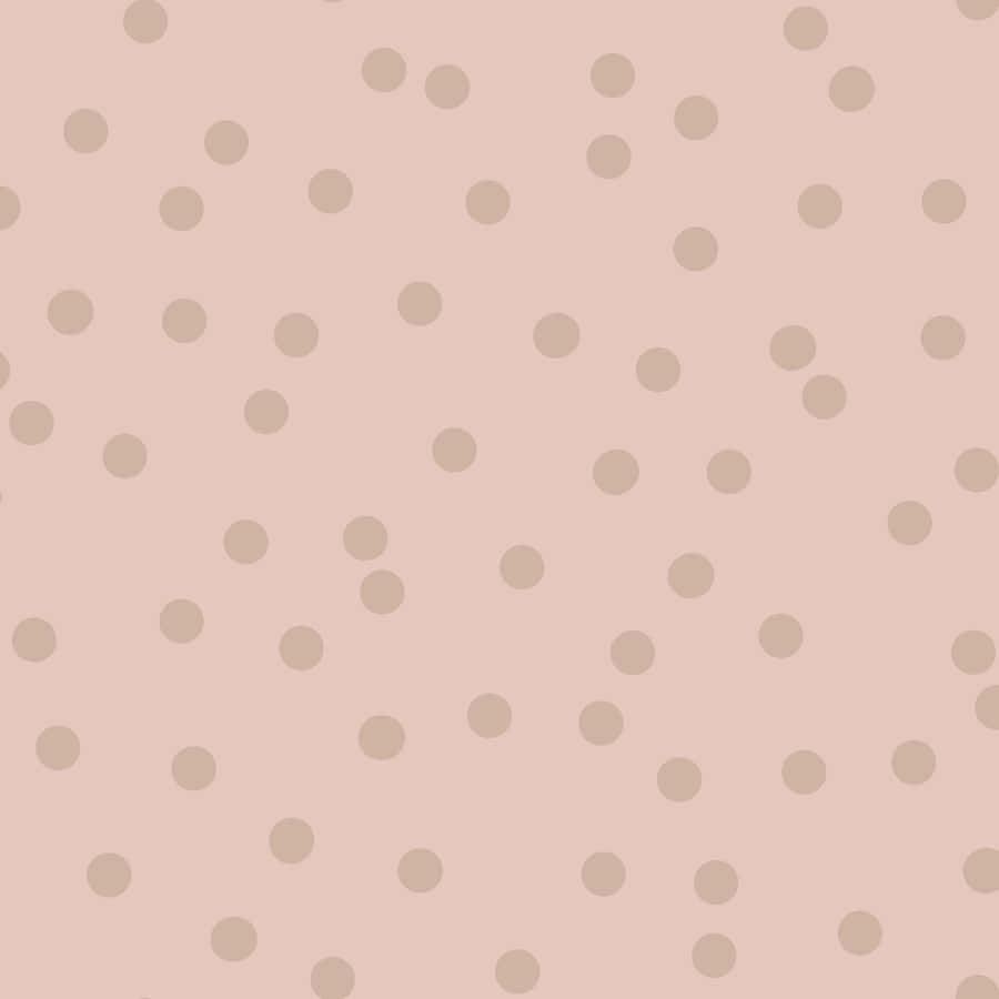 Close-up View Of Pink Polka Dot Pattern. Wallpaper