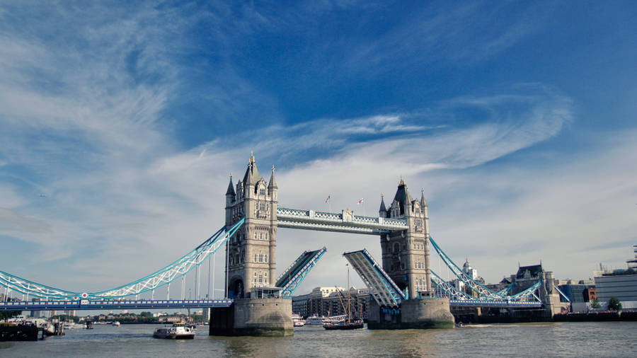 Closed Tower Bridge In London Wallpaper