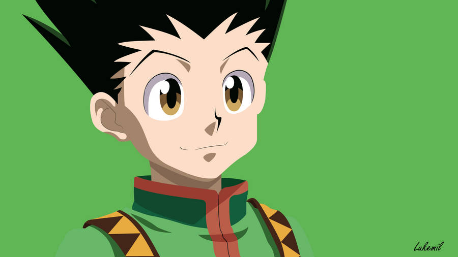 Closed-up Gon In Green Wallpaper