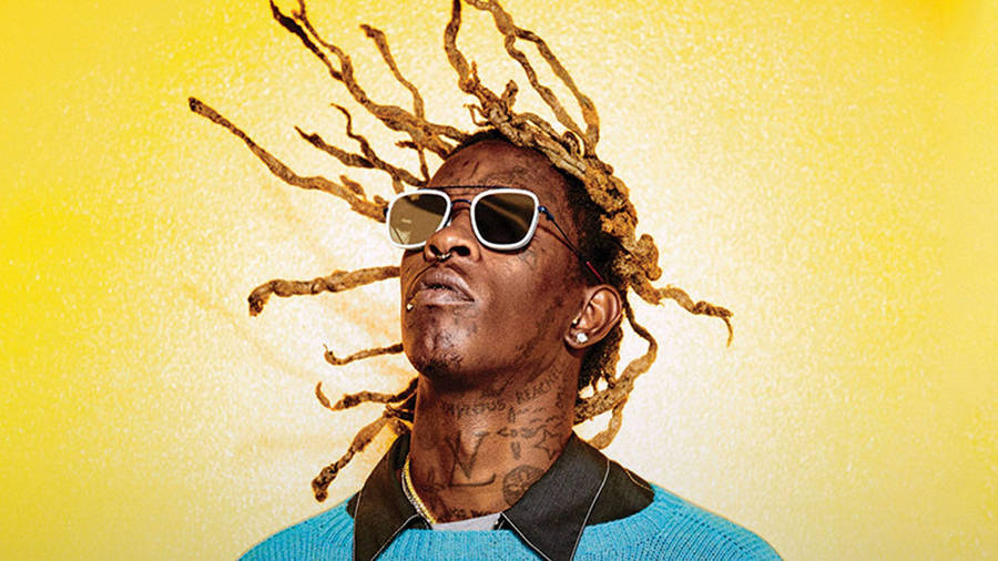 Closed-up Yellow Young Thug Wallpaper