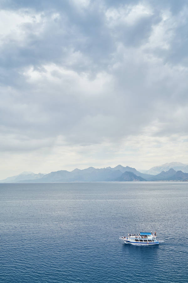 Cloud Background Boat Wallpaper