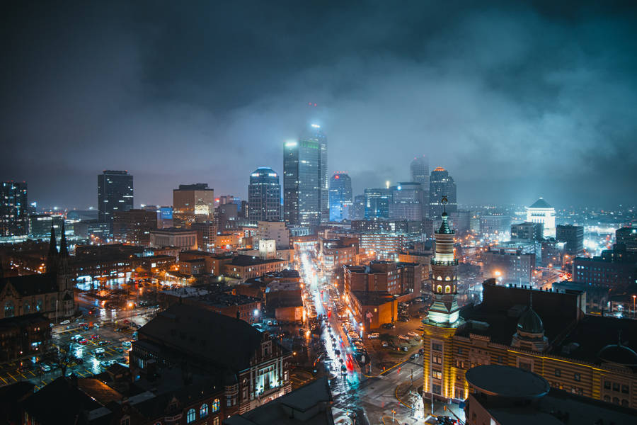 Cloud Background Cityscape Wallpaper