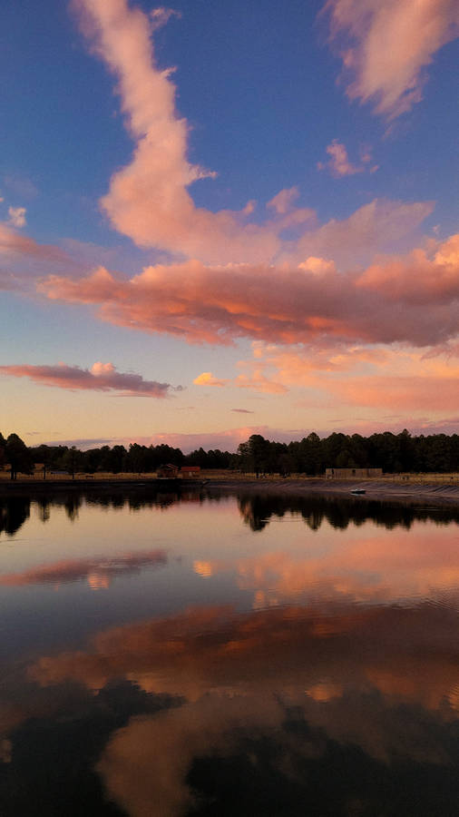 Cloud Background Lake Wallpaper