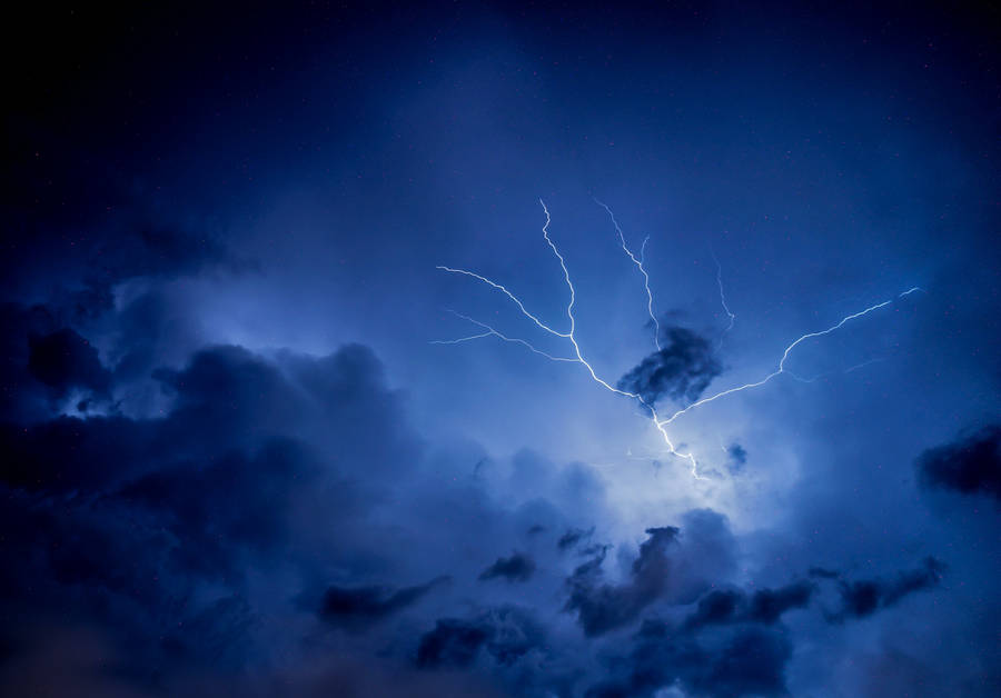 Cloud Background Lightning Wallpaper