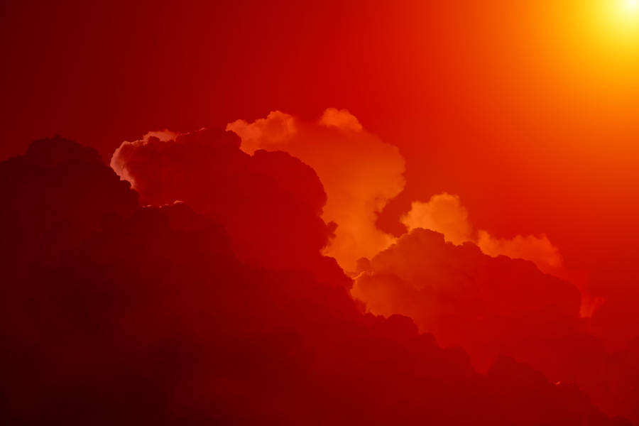 Cloud Background Orange Sky Wallpaper