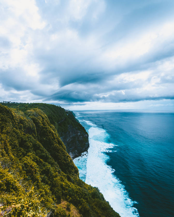 Cloud Background Shoreline Wallpaper