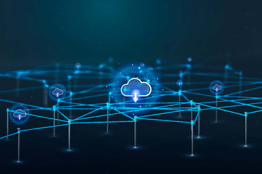 Cloud Network Connectivity Concept Wallpaper