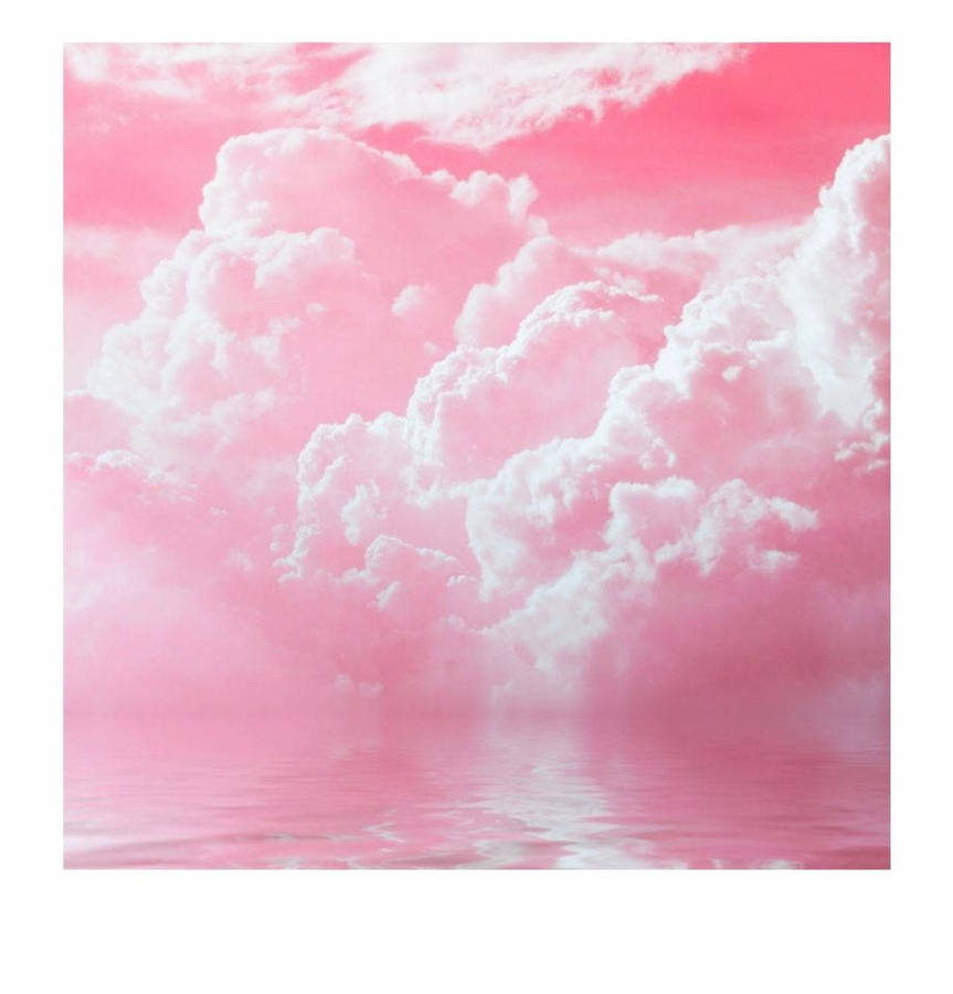 Cloud With Pink Aesthetic Tumblr Laptop Wallpaper