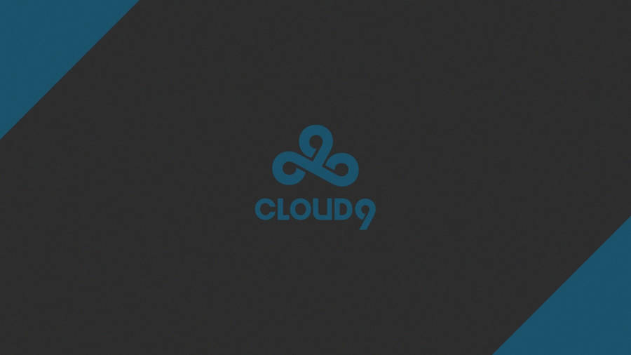 Cloud9 Dark Blue Logo With Borders Wallpaper