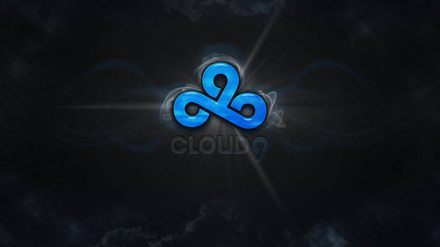 Cloud9 Logo White Aura Effect Wallpaper