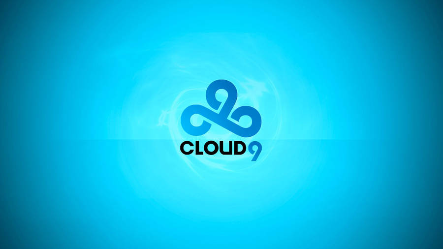 Cloud9 Vibrant Blue Colored Logo Wallpaper