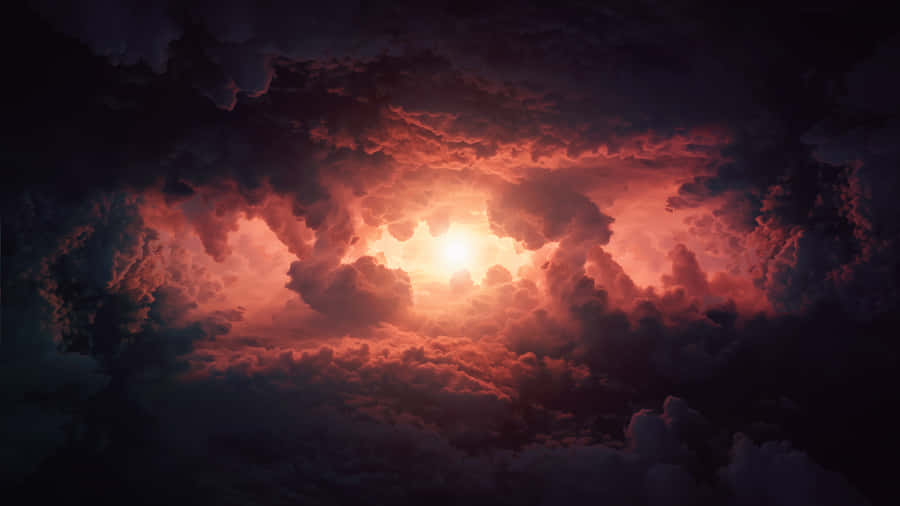 Clouds 4k Dark Pink Light Wallpaper