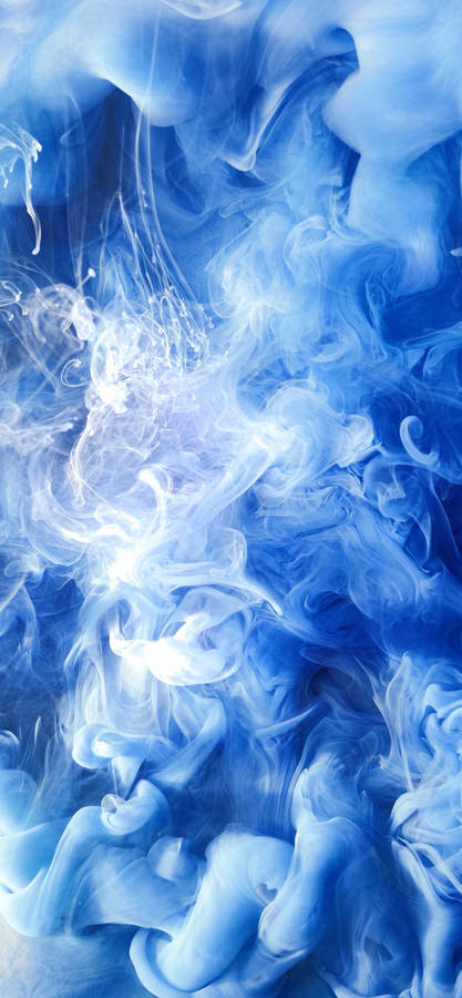 Cloudy Blue Smoke Wallpaper