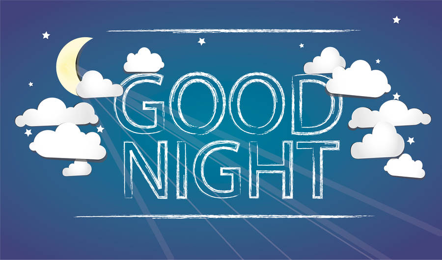 Cloudy Good Night Wallpaper