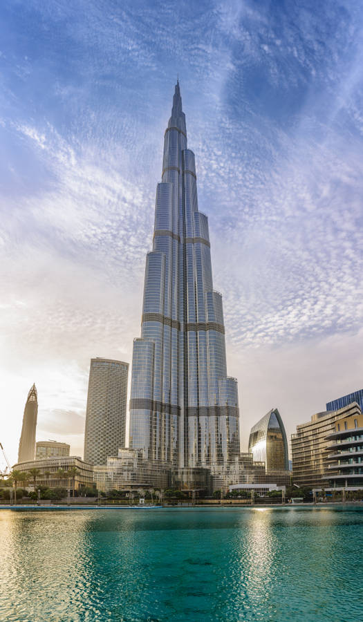 Cloudy Sky And Burj Khalifa Wallpaper