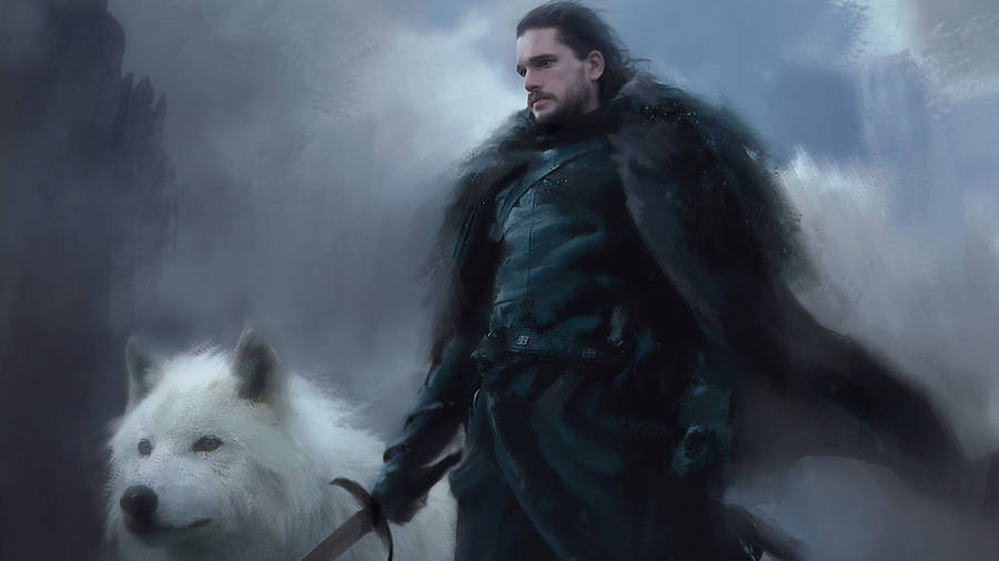 Cloudy Sky Jon Snow Game Of Thrones Wallpaper