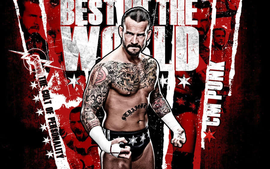 Cm Punk Is The King Of Professional Wrestling Wallpaper