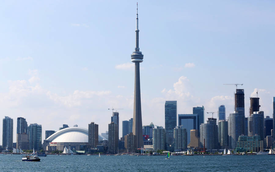 Cn Tower Wide View Wallpaper