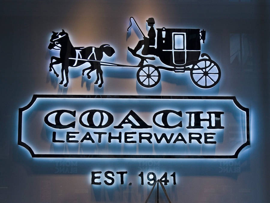 Coach Leatherware Signage Wallpaper