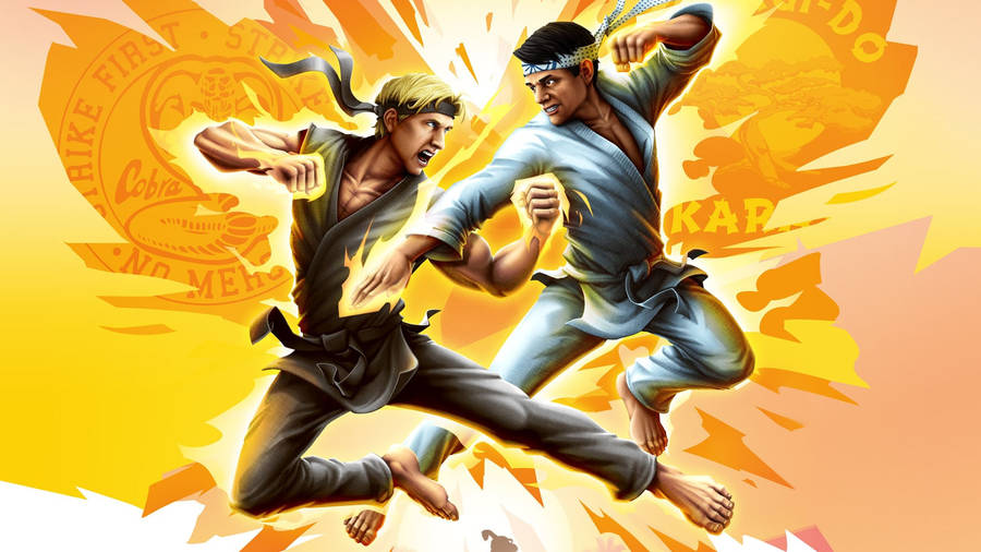 Cobra Kai Animated Fight Wallpaper