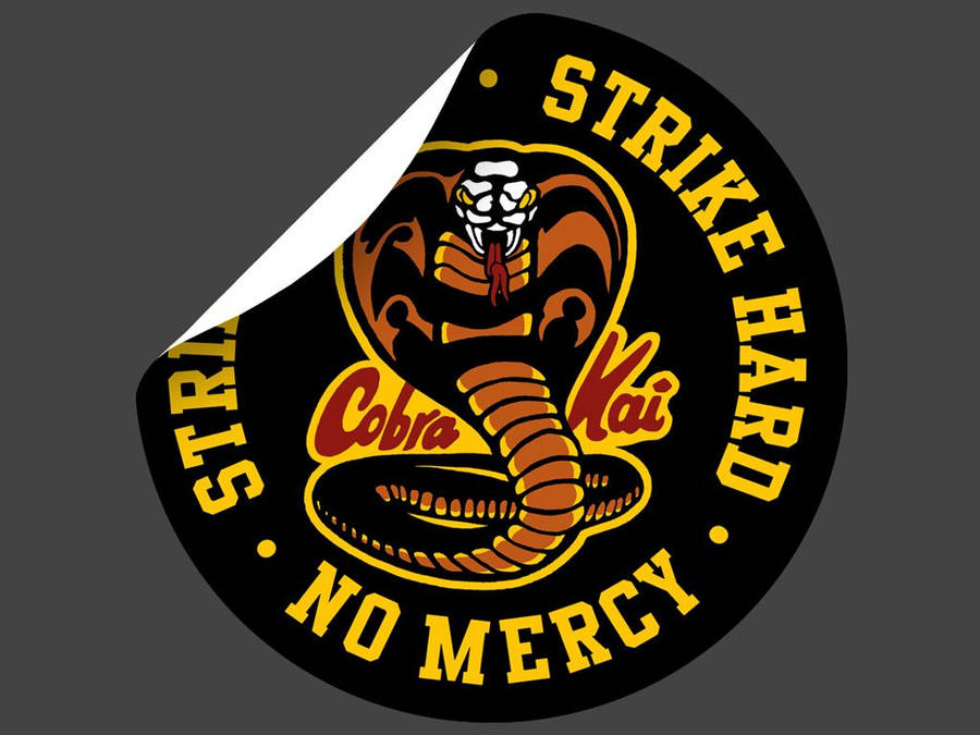 Cobra Kai Logo And Sticker Wallpaper