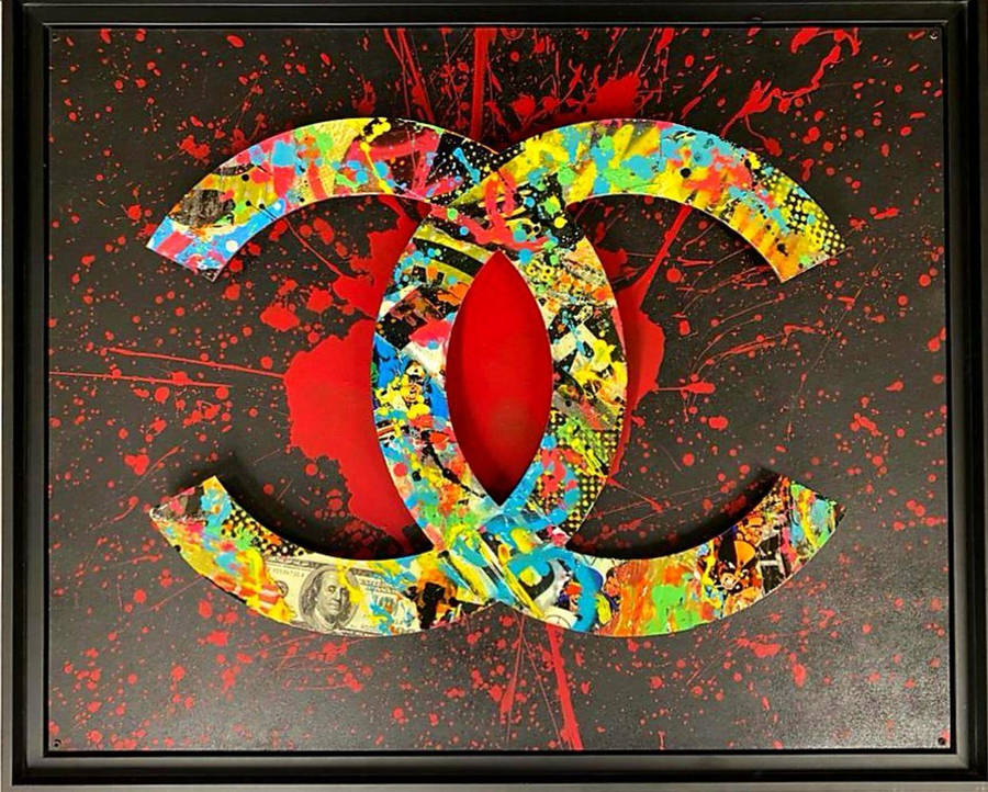 Coco Chanel's Designer Logo Artwork Wallpaper