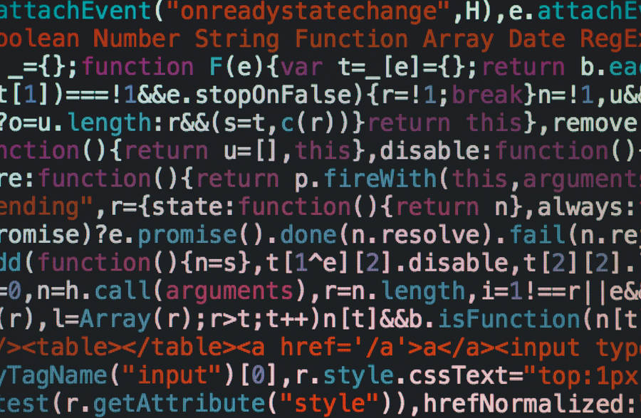 Code On Computer Screen Wallpaper