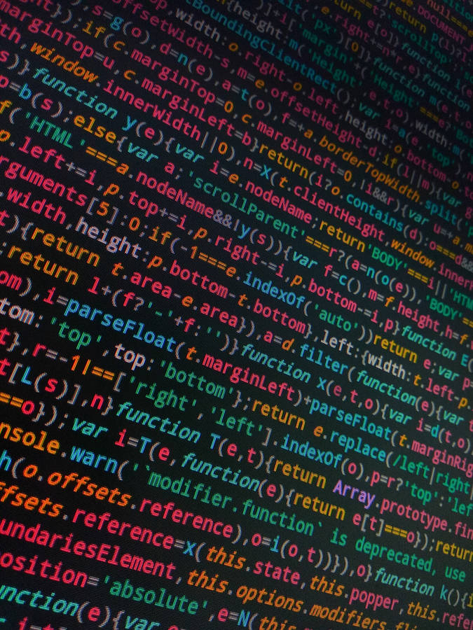 Code, Symbols, Programming, Screen, Words, Colorful Wallpaper