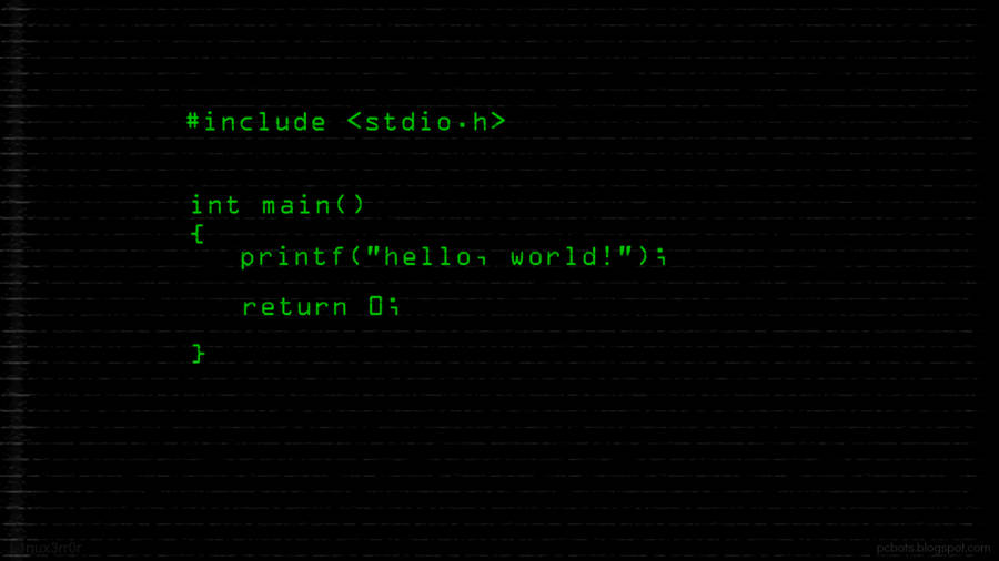 Coder Greeting Code Wallpaper