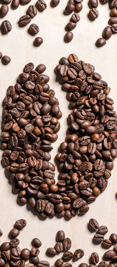 Coffee Beans Mosaic Art Wallpaper