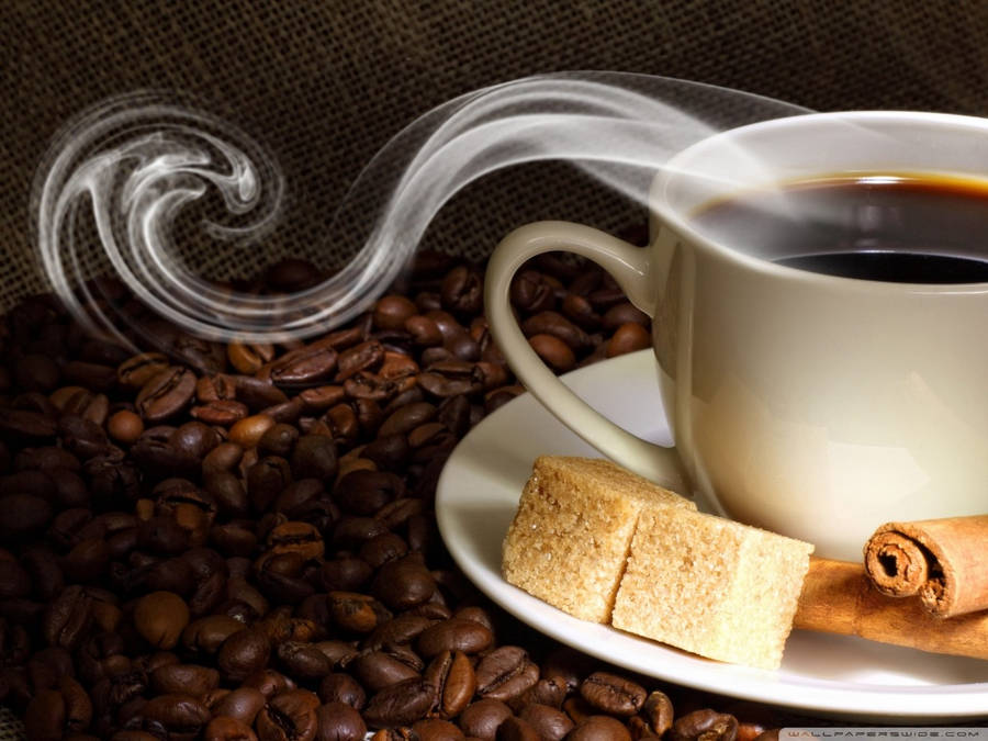 Coffee Steam Art Wallpaper