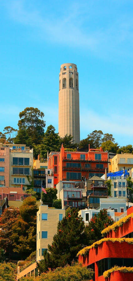 Coit Tower At Sunrise | San Francisco Wallpaper