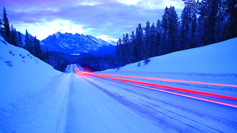 Cold Mountain Road Lightspeed Wallpaper