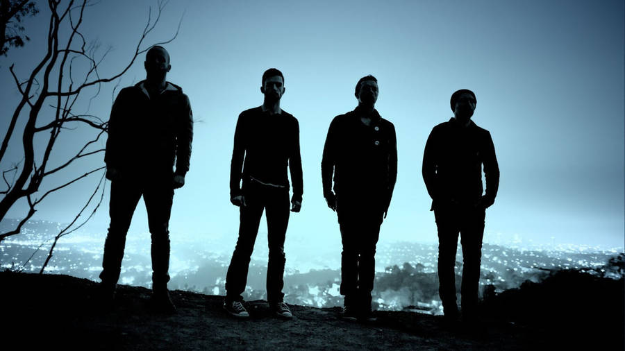 Coldplay Members Silhouette Wallpaper