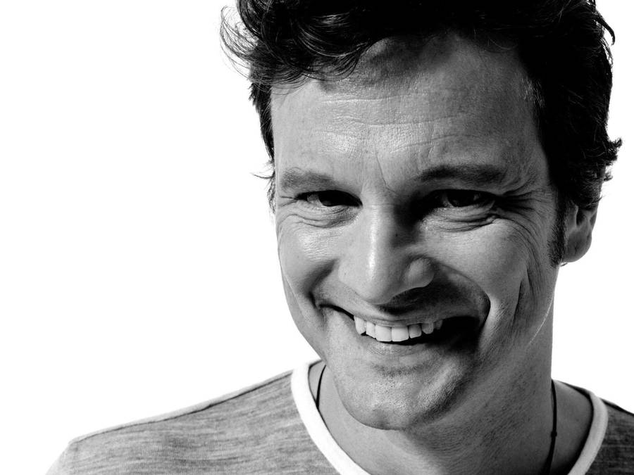 Colin Firth Black And White London Esquire Magazine Wallpaper