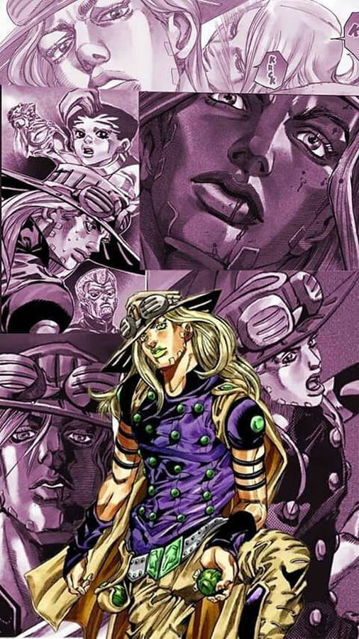 Collage Of Gyro Zeppeli Wallpaper