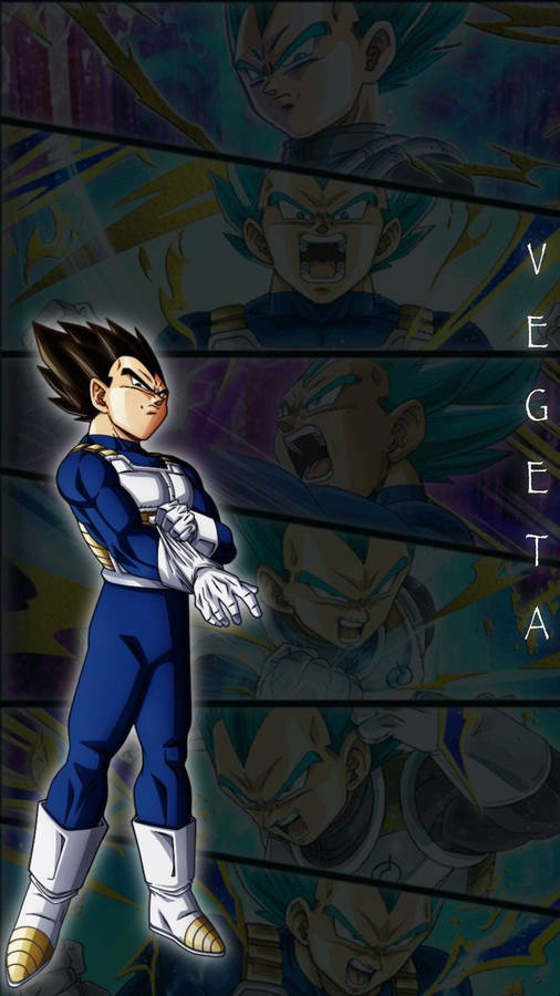 Collage Vegeta Mobile Cover Wallpaper