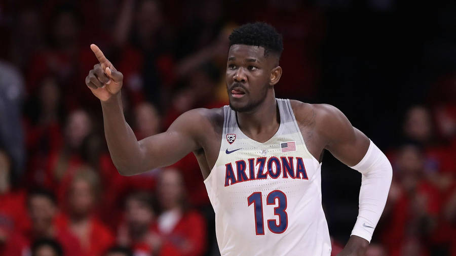 College Basketball Game Arizona Wildcats Deandre Ayton Wallpaper