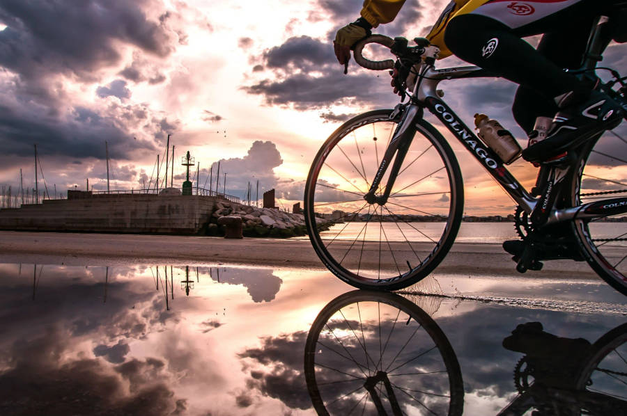 Colnago Road Bike Wet Ground Wallpaper