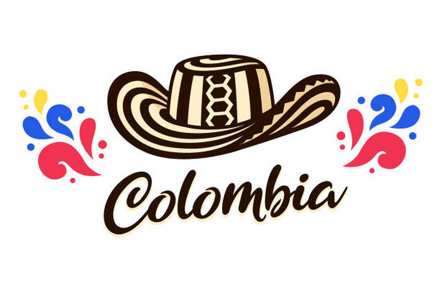 Colombia Hat Artwork Wallpaper