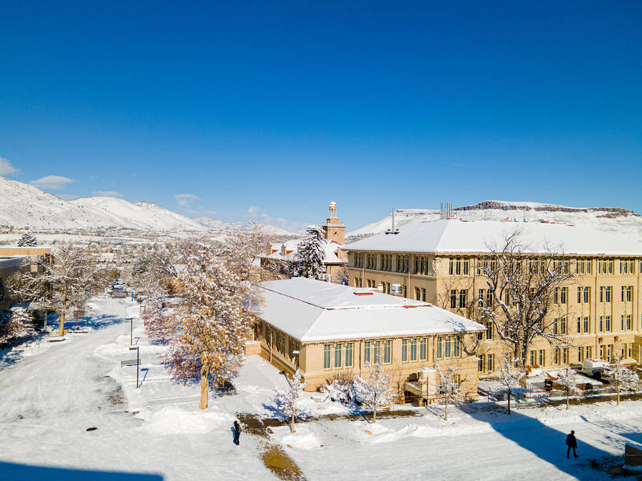 Colorado School Of Mines Winter Campus Wallpaper