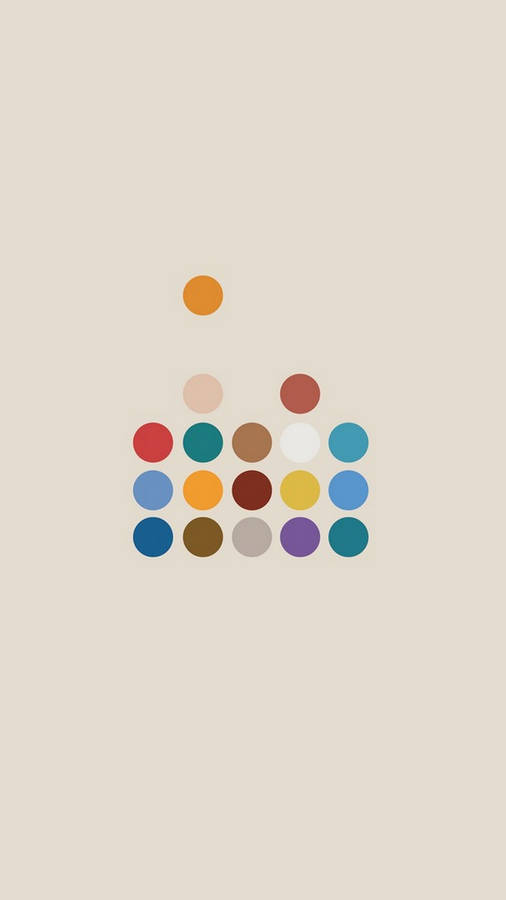 Colored Circles Minimalist Phone Wallpaper