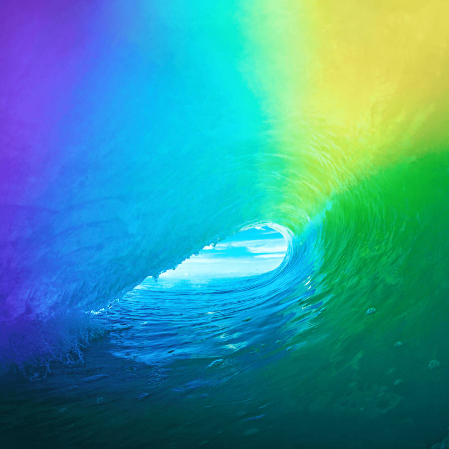 Colored Wave Original Iphone 4 Wallpaper