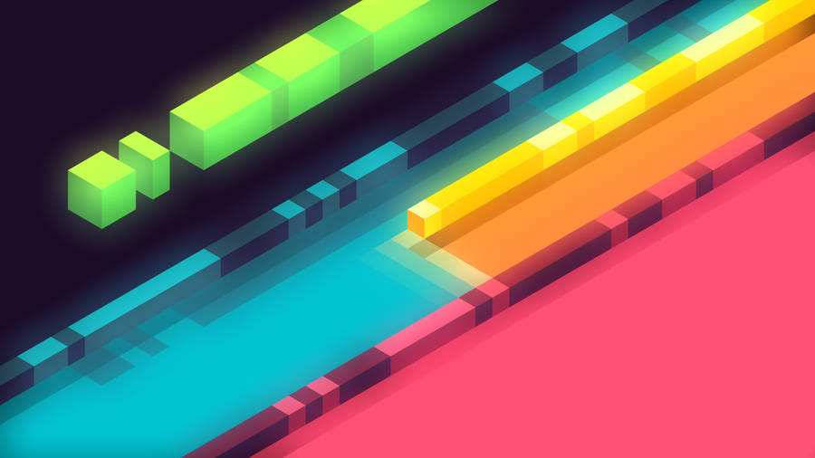 Colorful Abstract Lines Design Wallpaper