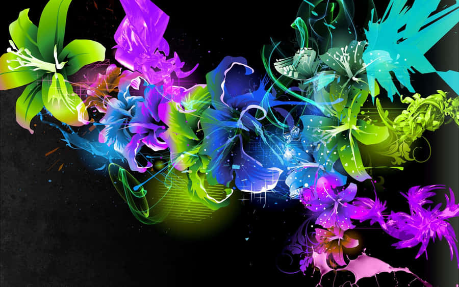 Colorful Abstract Wave Artwork Wallpaper