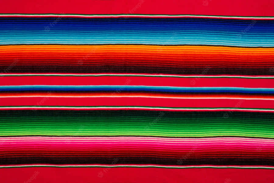 Colorful Aztec Pattern In The Serape Design Wallpaper