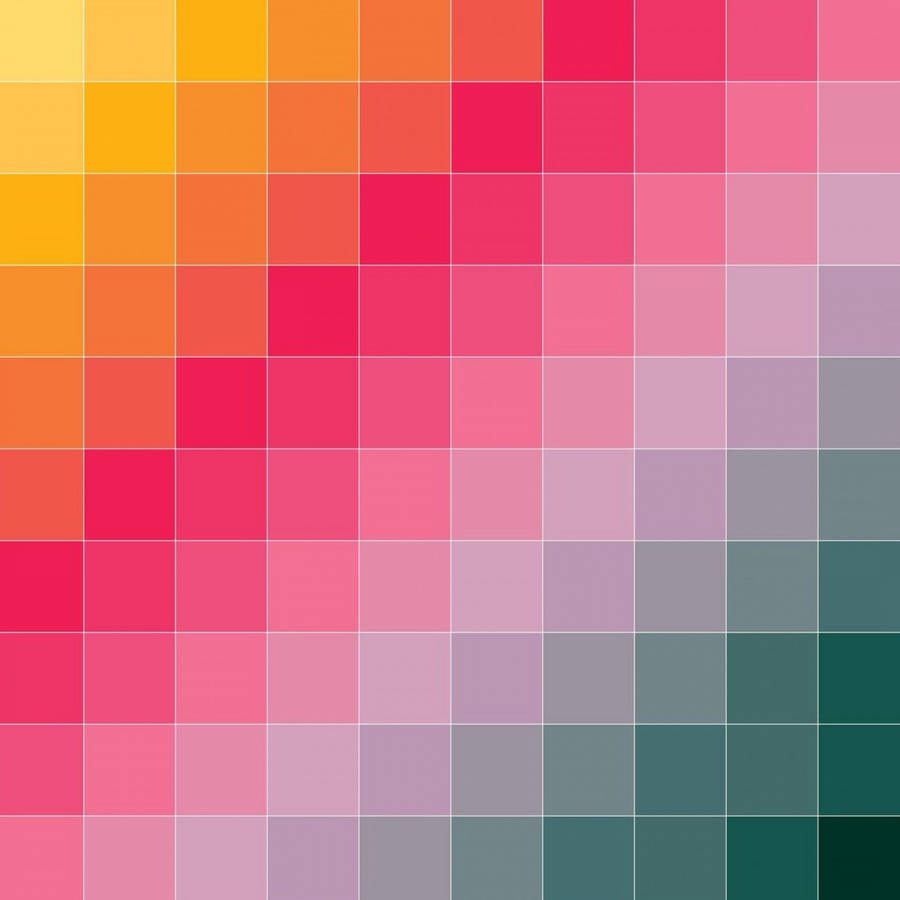 Colorful Blocky Gradient Grid Aesthetic Wallpaper